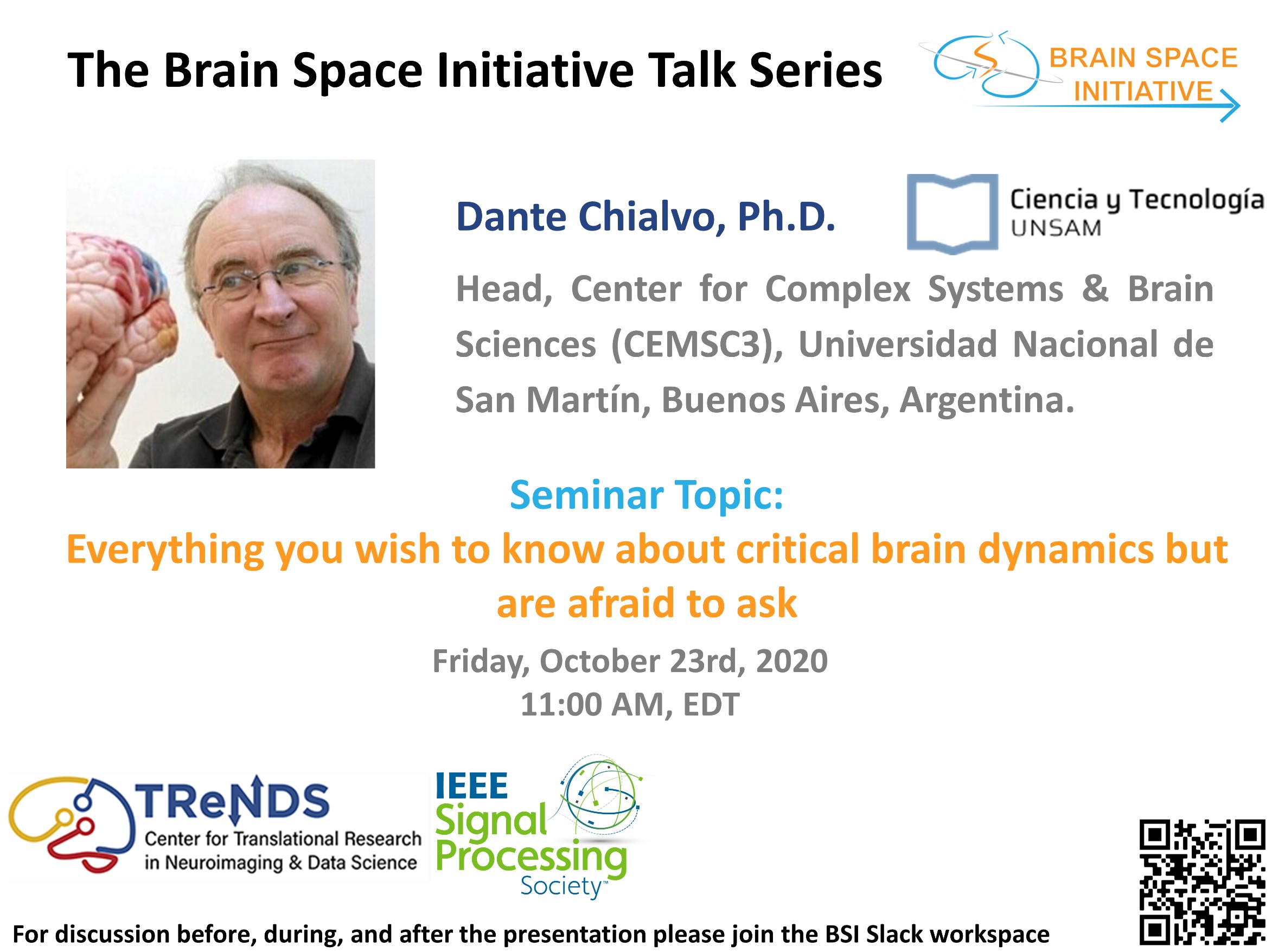 Brain Space Intitiative: Dr. Dante R. Chialvo